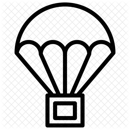 512x512 Parachute Icon Of Line Style