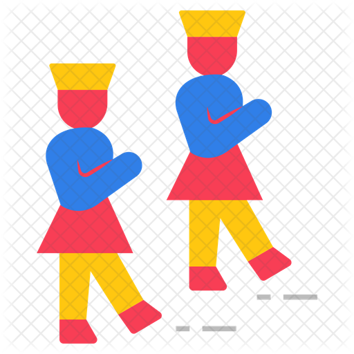 512x512 Independence Day Parade Icon Of Flat Style