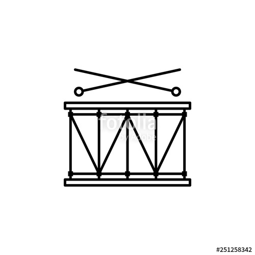 500x500 Patrick Day, Drum, Instrument, Parade Icon Element Of Patrick Day