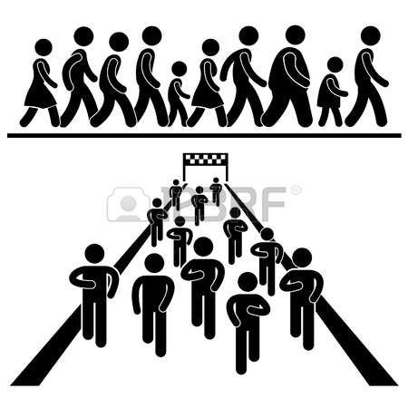 450x450 Parade Walk Community Walk And Run Marching Marathon Rally Stick