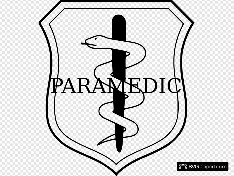 800x600 Paramedic Badge Clip Art, Icon