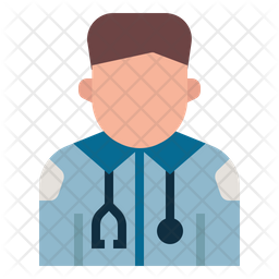 256x256 Paramedic Icon Of Flat Style