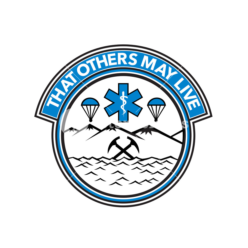 1000x1000 Badge Icon Illustration Fro Sea, Air And Land Rescue Showing