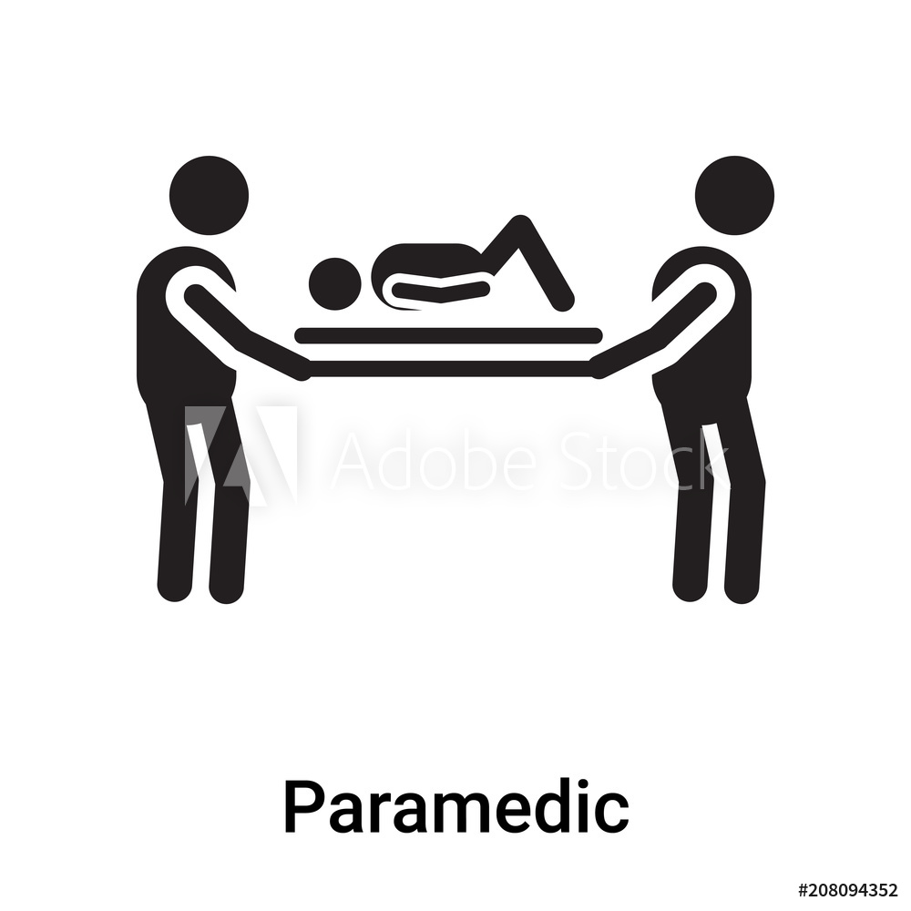 1000x1000 Photo Art Print Paramedic Icon Vector Sign And Symbol Isolated