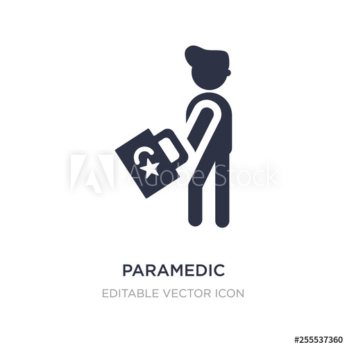 500x500 Paramedic Icon On White Background Simple Element Illustration