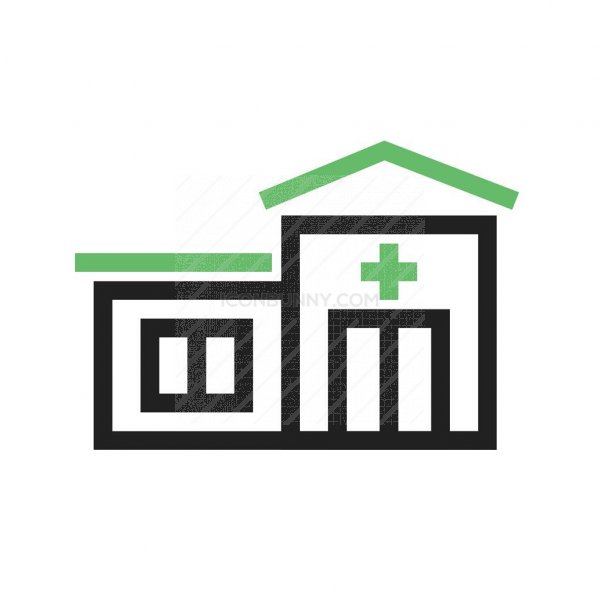 600x600 Emergency Room Line Green Black Icon
