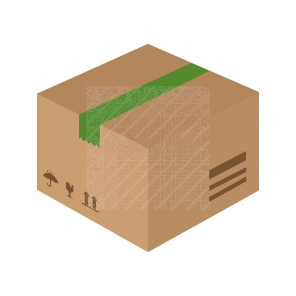 600x600 Parcel Flat Multicolor Icon