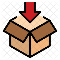 256x256 Parcel Icon Of Colored Outline Style