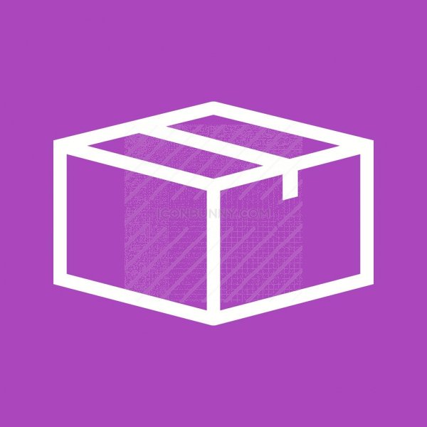 600x600 Parcel Line Multicolor Bg Icon