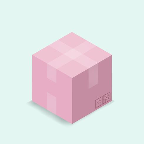 490x490 Vector Image Of Parcel Box Icon