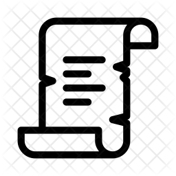 256x256 Parchment Icon Of Line Style