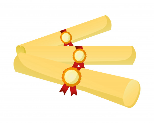 626x500 Parchment Diplomas Graduation Icon Vector Premium Download