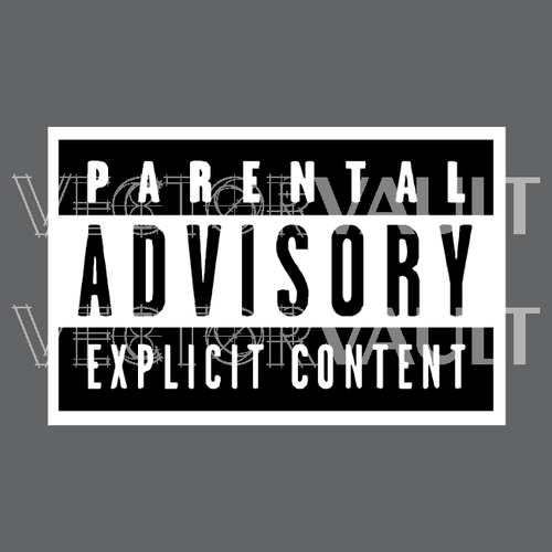 500x500 Buy Vector Parental Advisory Explicit Lyrics Label Icon Logo