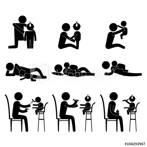 500x500 Parenting Parent Spend Some Bonding Time With Kids Icon Sign