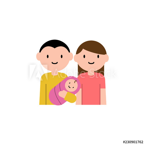 500x500 Baby, Parents Cartoon Icon Element Of Family Cartoon Icon