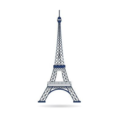380x400 Eiffel Tower Paris Icon Vector Logo Vector Graphics Vector