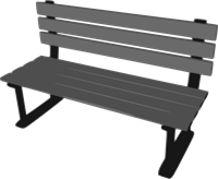 200x164 Park Bench Png, Clip Art For Web