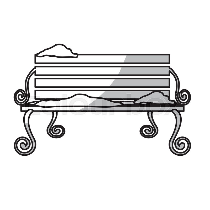 800x800 Park Bench Icon Image Vector Stock Vector Colourbox