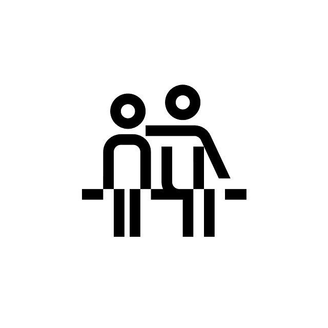 640x640 Human Icon Design Set Park Bench