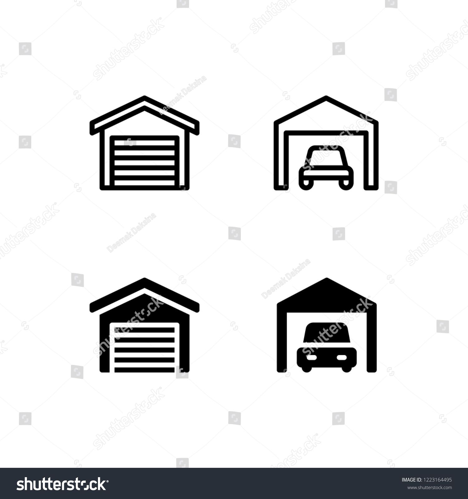 1500x1600 Garage Icon Design Garage, Car, House, Home, Parking, Icon, Logo