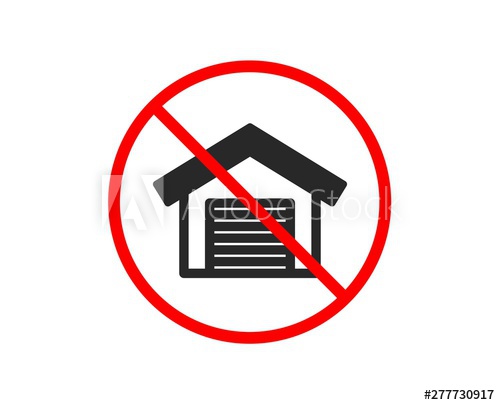 500x405 No Or Stop Parking Garage Icon Auto Park Sign Car Place Symbol