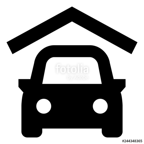 500x500 Parking Garage Vector Icon Stock Image And Royalty Free Vector