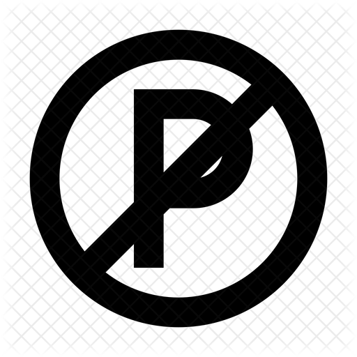 512x512 No Parking Icon Of Line Style