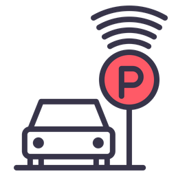 256x256 Smart, Parking, Car, Automatic, Vehicle, Park Icon Of Colored