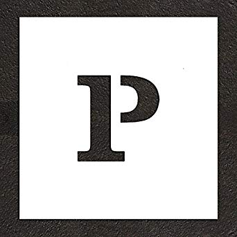 342x342 Parking Lot Paint Stencil 'p' Icon