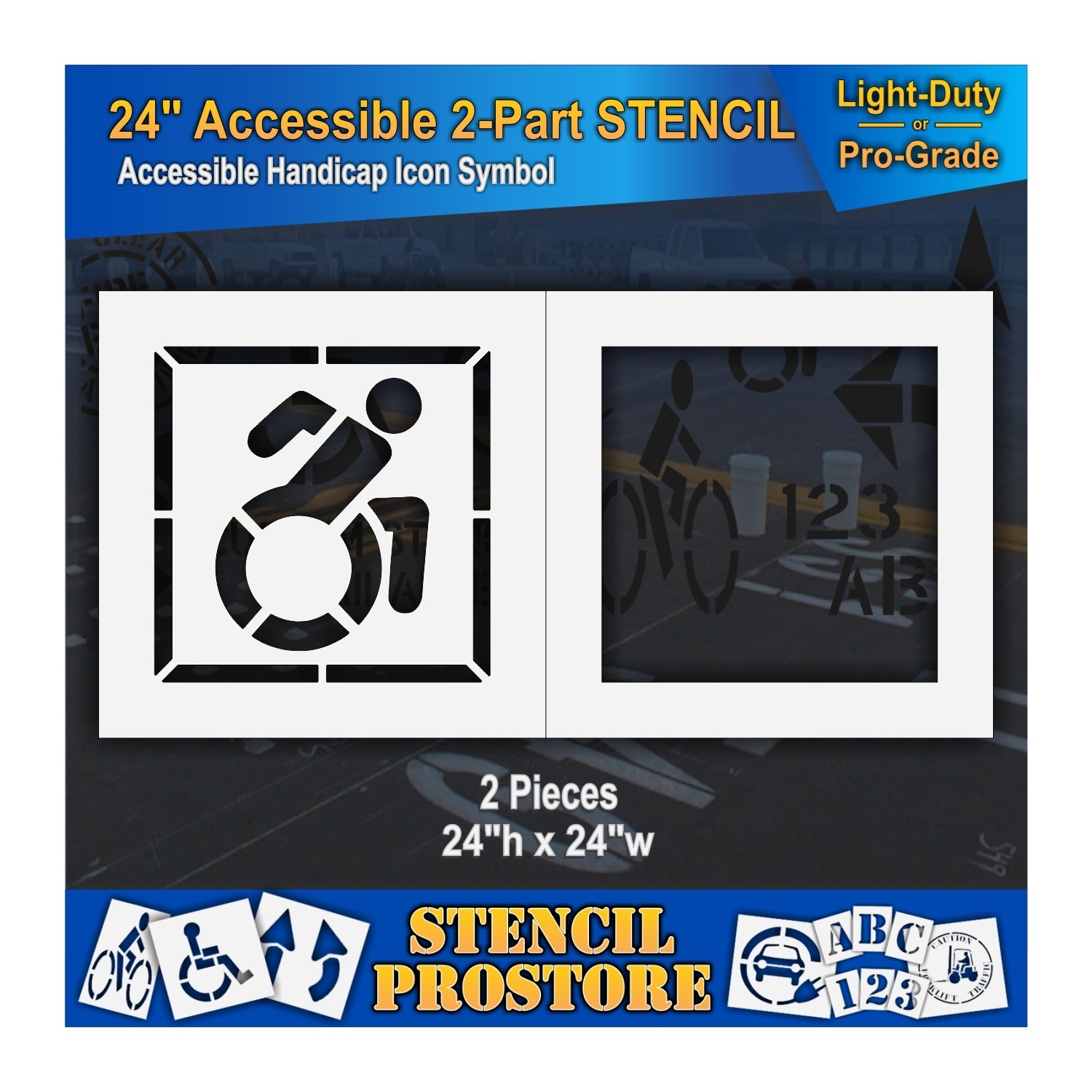 1500x1500 Parking Lot Stencils