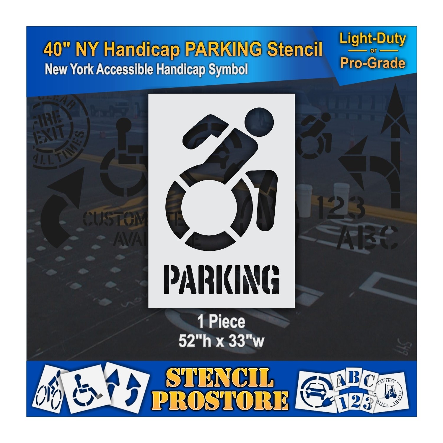 1500x1500 Parking Lot Stencils