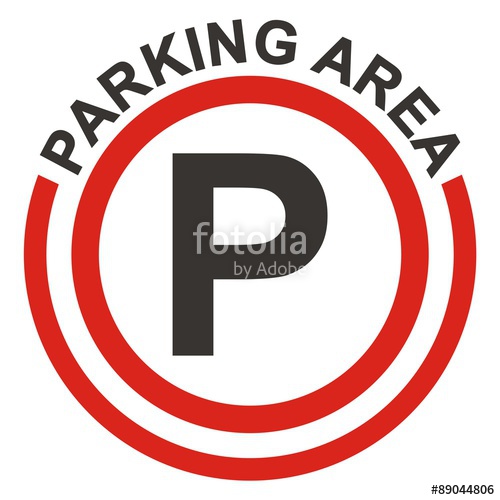 500x500 Parking Traffic Icon Sign Parking Area Icon Stock Image