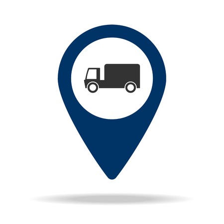 450x450 Parking Lot For Freight In Blue Map Pn Element Of Map Point