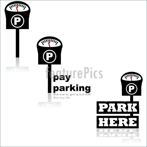 500x500 Parking Meter Icons Illustration