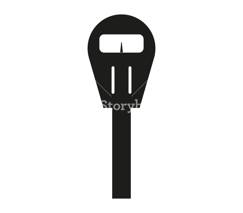 1000x875 Parking Meter Icon On White Background Royalty Free Stock Image