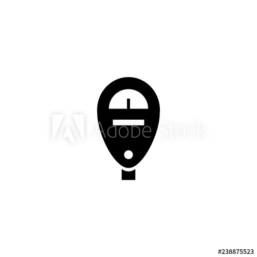 500x500 Parking Meter Vector Icon Parking Meter Sign On White Background