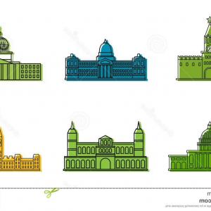 300x300 India Gate New Delhi Icon Cartoon Style Vector Hoodamathrun