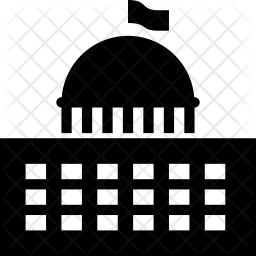 256x256 Parliament Icon Of Glyph Style