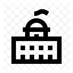 256x256 Parliament Icon Of Line Style