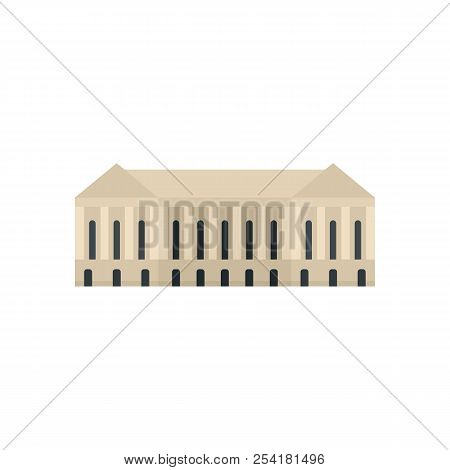 450x470 Parliament Constructing Icon Flat Illustration Of Parliament