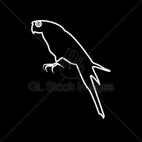 500x500 Parrot Icon Gl Stock Images
