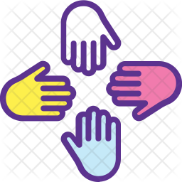 256x256 Team Participation Icon Of Colored Outline Style