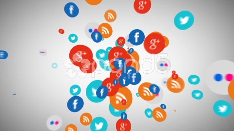 480x270 After Effects Social Media Particle Icon Burst Transition