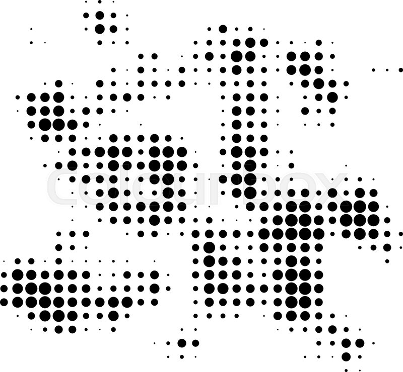 800x740 Particle Swarm Halftone Dotted Icon Stock Vector Colourbox
