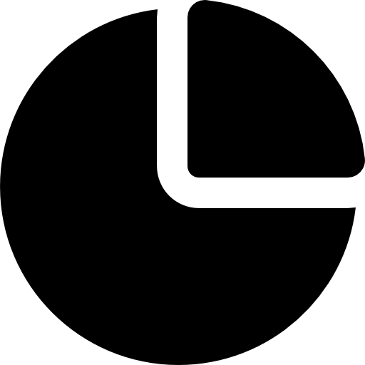 Circular Graphic Of Percentages Partition Of One And Three 512x512 Circular Graphic Of Percentages Partition Of One And Three