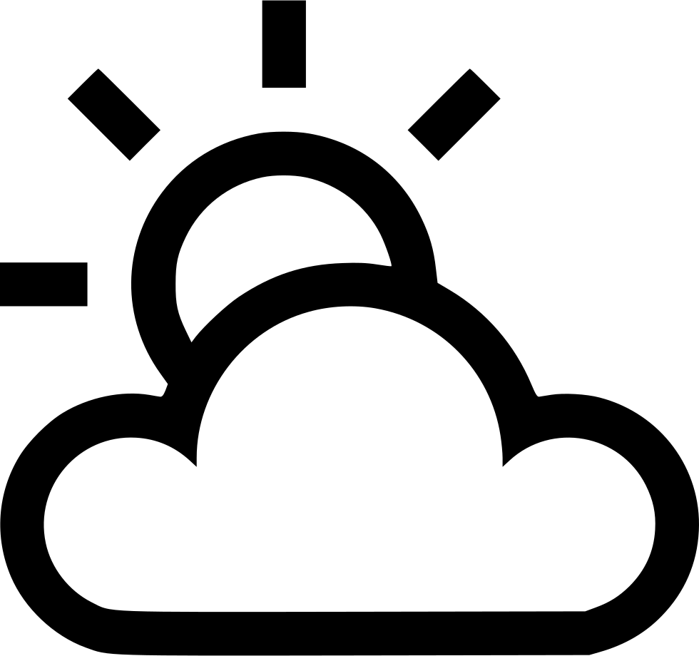 980x920 Partly Cloudy Sunny Png Icon Free Download
