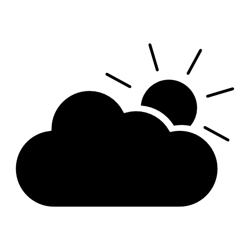 512x512 Sunny To Partly Cloudy Symbol Icon Free Icons Download Clip Art