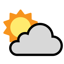 252x252 Partly Cloudy Day Icon Weather Websites Simple Weather