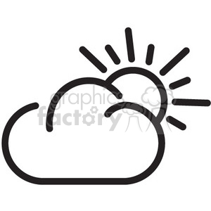300x300 Weather Partly Cloudy Vector Icon Clipart Royalty Free Gif