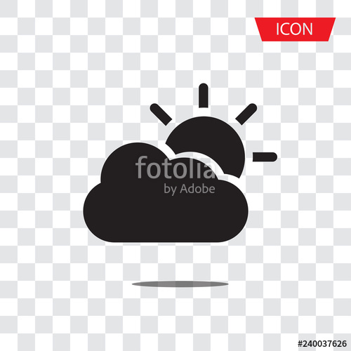 500x500 Partly Cloudy Icon Hazy Sun Icon Weather Forecast Icon Isolated